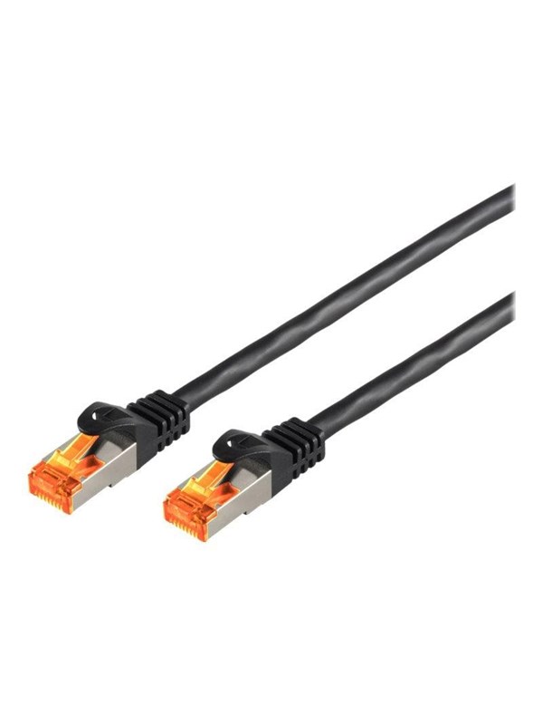 SCONN S-Impuls patch cable - 15 m - black - Svart - 15m