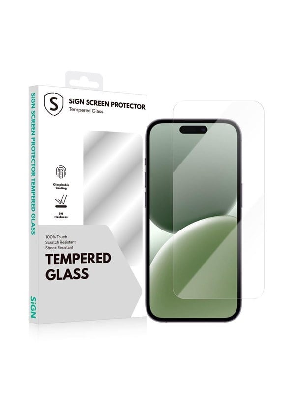 SiGN Tempered Glass Screen Protector for iPhone 17 / 16 Pro