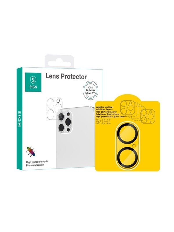 SiGN Tempered Glass Lens Protector for iPhone 16 & iPhone 16 Plus