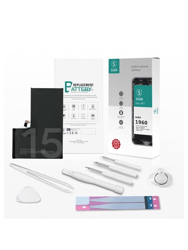 Produktfoto för SiGN Komplett Kit för Batteribyte - iPhone 15