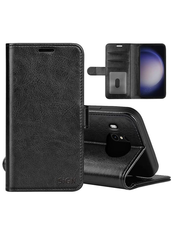 SiGN Wallet case for Samsung Galaxy S24 - Black