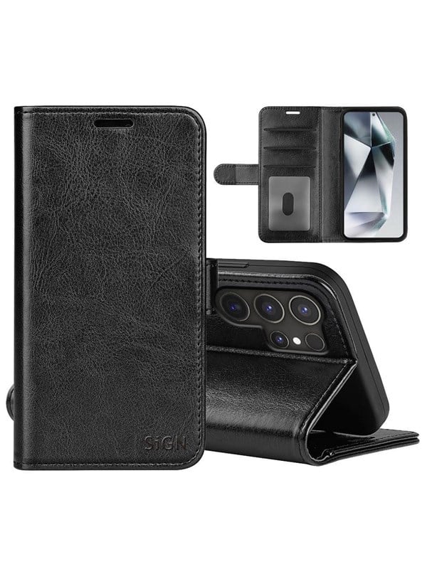 SiGN Samsung Galaxy S25 Ultra Wallet Case - Black