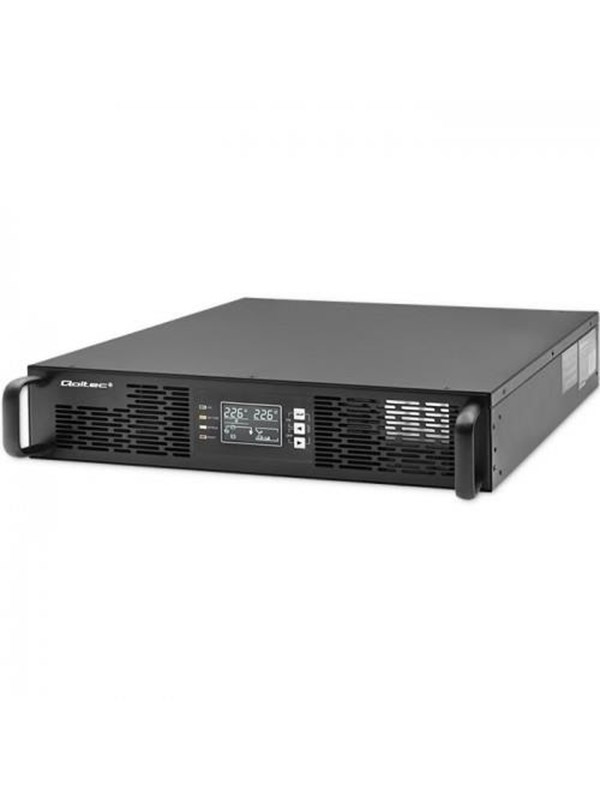 Qoltec 52285 online rack-UPS - 1000VA/1000W - LCD - 2x Type F