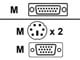 KVM cable - ATEN KWM kablar PS / 2 3M - 2L-5203P