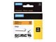 Papper, Fotopapper & Etiketter - DYMO Rhino industri vinyl tejp, 19 mm x 5.5 m kassett, svart på orange, självhäftande - 18436