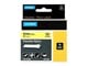 Papper, Fotopapper & Etiketter - DYMO Dymo Rhino Flexibel nylon, 24 mm x 3.5 m - svart på gul - S0773850