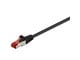Nätverkskabel - Pro LAN CAT 6 STP - Svart - 1m - 4040849686931