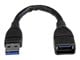 USB-kabel - StarTech.com USB 3.0 Extension Adapter Cable A to A - USB3EXT6INBK