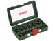 Borr & Bits - Bosch 15-styck TC fräsbitsats (8" skaft) - 2607019469