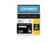 Papper, Fotopapper & Etiketter - DYMO Dymo Rhino permanent polyester 9 mm x 5.5 m - svart på vit - 18482