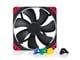 Chassi fläkt - Noctua NF-A14 PWM chromax.black.swap - Chassi fläkt - 140mm - Svart - 25 dBA - NF-A14 PWM CH.BK.S