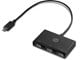USB Hub - HP USB-C to USB-A USB Hub - USB 3.0 - 3 porte - Svart - Z6A00AA