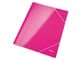 Mappar och Skrivplattor - Leitz 3-klaffmapp WOW A4 kartong Rosa - 3982-00-23