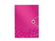 Mappar och Skrivplattor - Leitz Snoddmapp 3-klaff WOW A4 PP rosa - 45990023