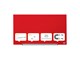 Konferens & Presentation - Nobo Impression Pro Magnetisk Glas Whiteboard 68x38 cm Röd - 1905183