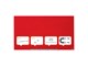 Konferens & Presentation - Nobo Impression Pro Magnetisk Glas Whiteboard 126x71 cm Röd - 1905185