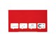 Konferens & Presentation - Nobo Impression Pro Magnetisk Glas Whiteboard 190x100 cm Röd - 1905186