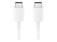 USB-kabel - Samsung USB cable USB-C (M) to USB-C (M) USB 2.0 (Max 3A/25W) 1 m white - EP-DA705BWEGWW