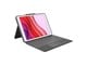 Tangentbord - Logitech Combo Touch for iPad 10.2" 7/8/9th Gen - ND - Tastatur & Folio set - Nordisk - Grå - 920-009628