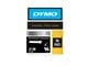 Papper, Fotopapper & Etiketter - DYMO Dymo Rhino permanent polyester 9 mm x 5.5 m - svart på metallic - 18485