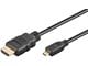 Displaykabel - Pro HDMI - Micro HDMI 2.0 - 1m - Svart - MHDMI20B-1