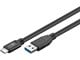 USB-kabel - Pro USB-A <-> USB-C - 3m - USB 3.0 - Svart - PUSB3.2G1-AC-BLK-3M
