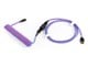 Tangentbord - DUTZO Coiled Aviator USB-C cable - Purple - Uppgradera tillbehör - Lila - DCA-UC-PUR