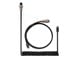 Tangentbord - Keychron Coiled Aviator USB-C Cable Straight - Black - Uppgradera tillbehör - Svart - Cab-B