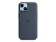 Mobile - Covers & Cases - Apple iPhone 14 Silicone Case with MagSafe - Storm Blue - MPRV3ZM/A