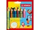 Hobby Tillbehör - STABILO woody Arty 3 in 1 cardboard wallet of 6 pens incl. a sharpener - 208550
