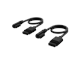 Chassi, tillbehör - Corsair iCUE LINK Slim Cable 200mm x2 (straight / slim 90° connectors) - CL-9011123-WW