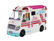 Docka, bamse och tillbehör - Barbie Emergency Vehicle Transforming Ambulance and Care Clinic with 20+ Pieces - HKT79