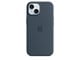 Mobile - Covers & Cases - Apple iPhone 15 Silicone Case with MagSafe - Storm Blue - MT0N3ZM/A