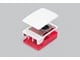 Chassi - Raspberry Pi 5 Case - Red/White - Chassi - Raspberry Pi - Vit - SC1159