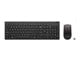 Tangentbord - Lenovo - keyboard and mouse set - QWERTY - US with Euro symbol - black Input Device - Tastatur & Mus set - Engelska (US) - Svart - 4X31N50746