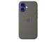 Mobile - Covers & Cases - Apple iPhone 16 Silicone Case with MagSafe - Stone Gray - MYY33ZM/A