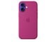 Mobile - Covers & Cases - Apple iPhone 16 Silicone Case with MagSafe - Fuchsia - MYY53ZM/A