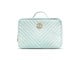 Annan personlig vård - Gillian Jones 2-Compartment Traincase - Ocean Quilted Nylon - 10007-14