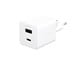 Mobile - Adapters & Chargers - empower by PanzerGlass Turbo 35W Charger incl. USB-C + USB-A | EU Plug | Silver White - EM94326