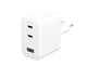 Mobile - Adapters & Chargers - empower by PanzerGlass Turbo 70W Multiple Charger incl. 2 x USB-C + USB-A | EU Plug | Silver White - EM31479