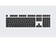 Tangentbord - Wooting PBT ISO (UK) & ANSI (US) Keycaps - Just Black - Knappsats - Engelska (US) - Svart - KC3-USUK4-PDS-BK1