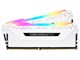 RAM - Corsair Vengeance RGB PRO DDR4-3200 - 16GB - CL16 - Dual Channel (2 pcs) - Intel XMP - Vit med RGB - CMW16GX4M2E3200C16W