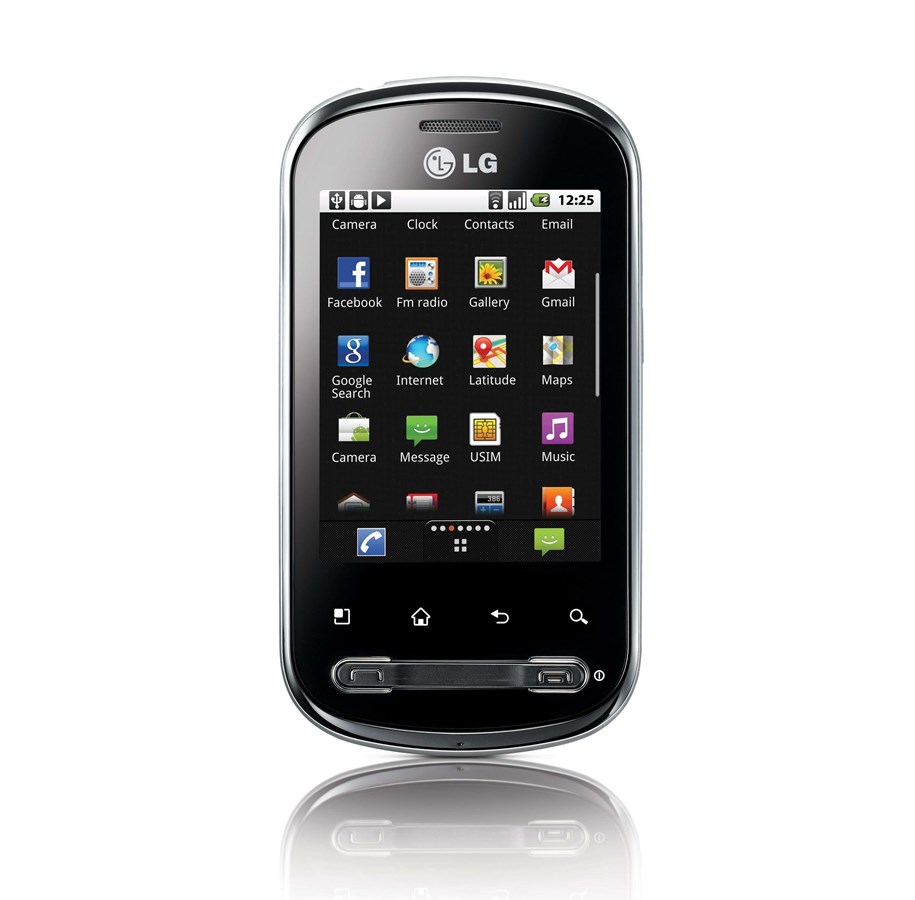 Mobile - LG Optimus Me P350 - Silver *DEMO* - LGP350.ANEUSV