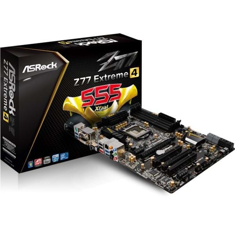 Moderkort - ASRock Z77 Extreme4 Moderkort - Intel Z77 Express - Intel LGA1155 socket - DDR3 RAM - ATX *DEMO* - 90-MXGKX0-A0UAYZ