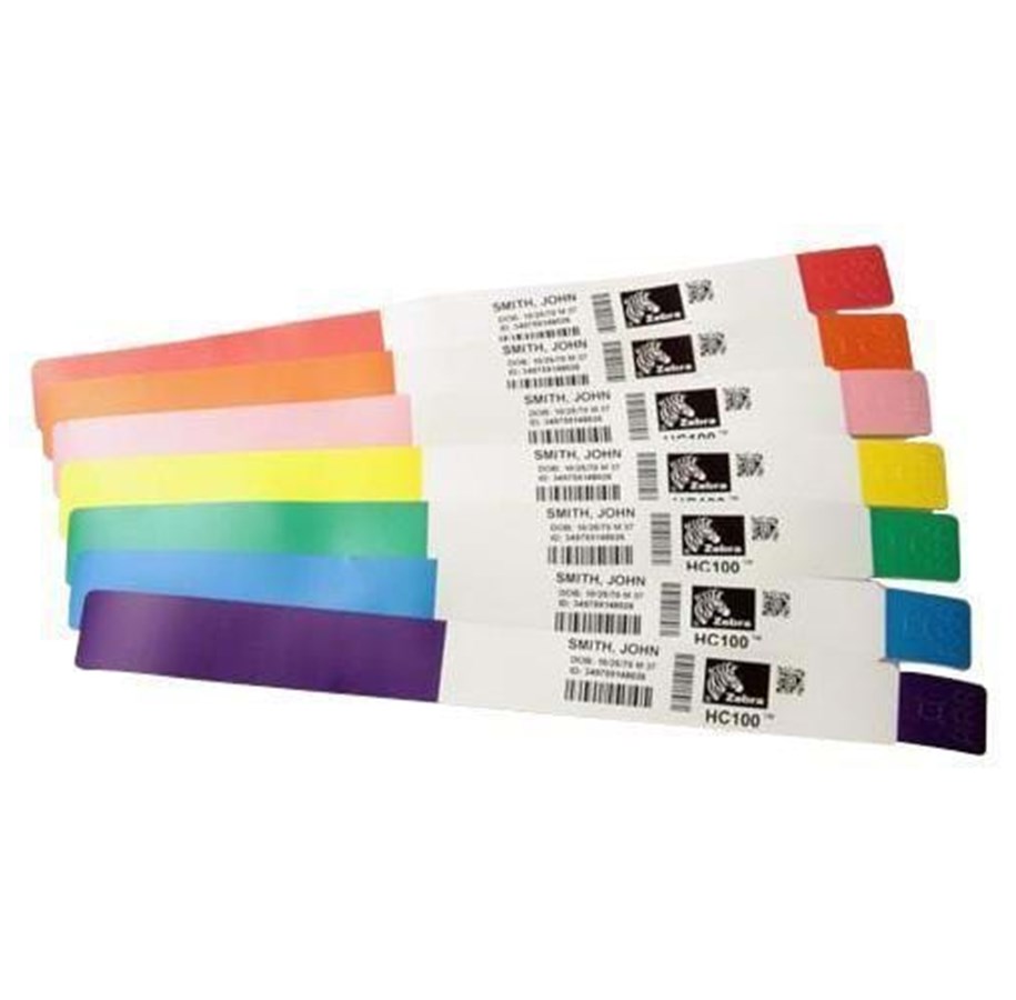 Papper, Fotopapper & Etiketter - Zebra Z-Band Splash - vattentät armbandsetikett - 10012717-1K