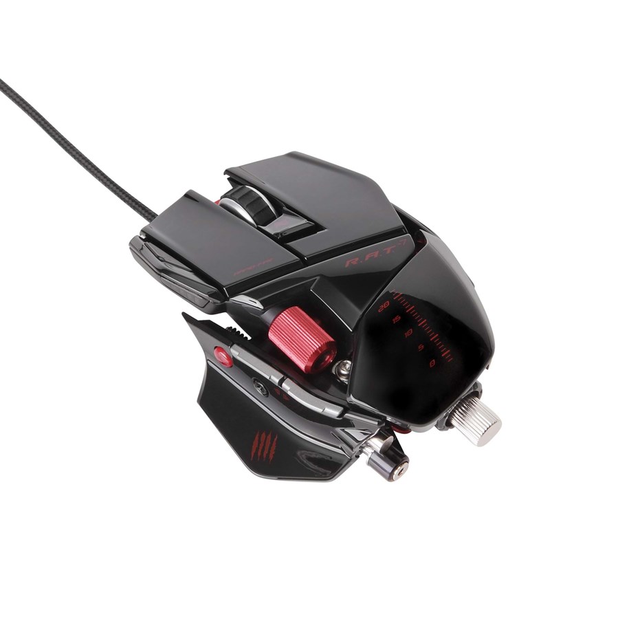 Mus - Mad Catz R.A.T.7 Gaming Mouse - mus - Gamingmus - Dual laser - 6 knappar - Svart - MCB4370800C2/04/1