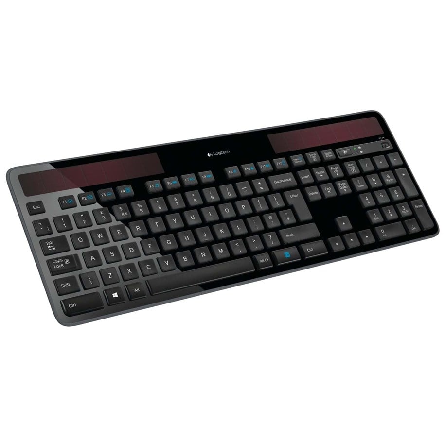 Tangentbord - Logitech Wireless Solar K750 - tangentbord - Tangentbord - Nordisk - Svart - 920-002925