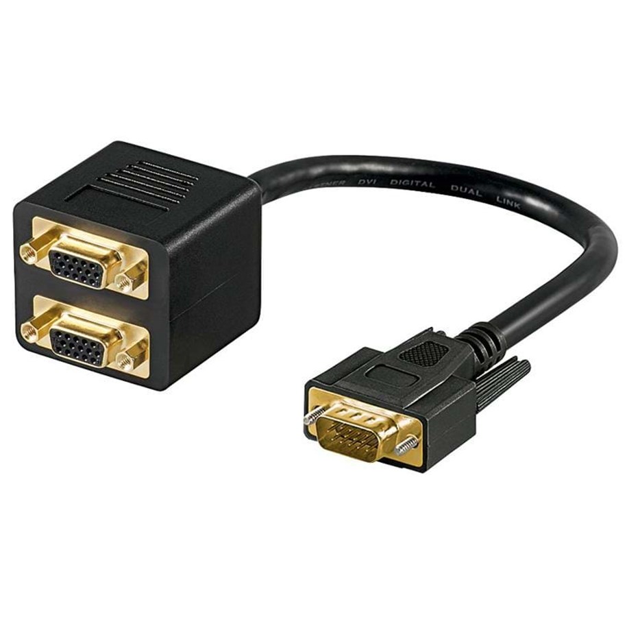 Displaykabel - Pro VGA split cable - 2 x VGA (Male) - 4040849932632