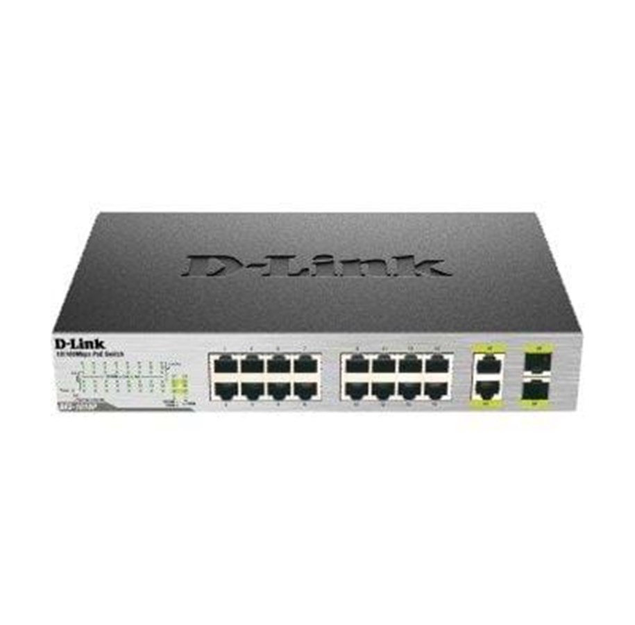 Switch - D-Link DES 1018MP - switch - 18 portar - ohante - DES-1018MP