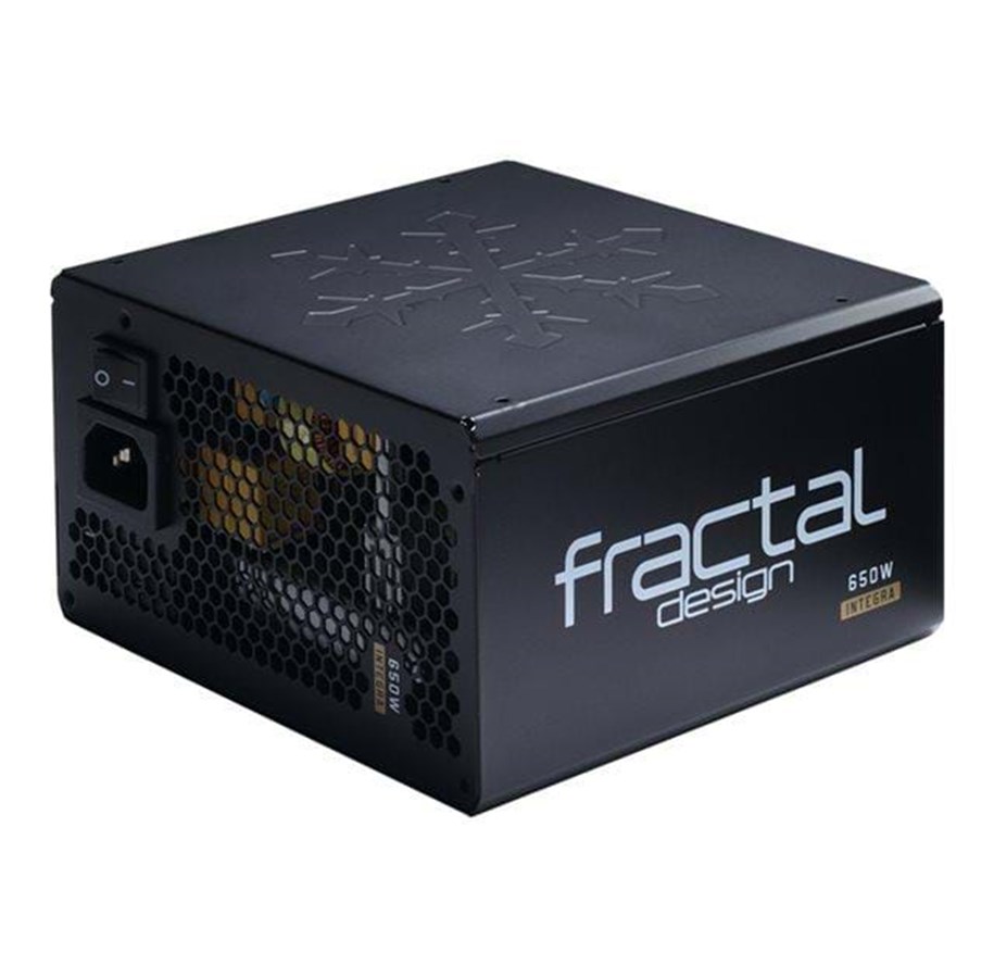 Strömförsörjning - Fractal Design Integra M 650W Strömförsörjning - 650 Watt - 120 mm - ATX - 80 Plus Bronze certificate - FD-PSU-IN3B-650W